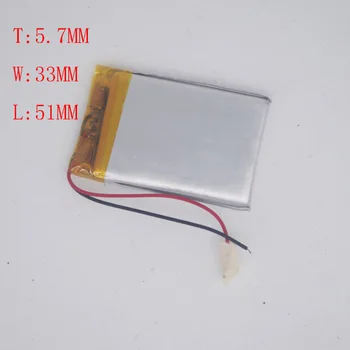 

3.7V Polymer Lithium Battery 573351/603550 Smart Home Learning Machine Telephone 1300mAh