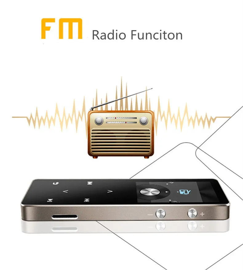 Askmeer Bluetooth MP3 Player Hifi Lossless Sound Quality Music Player 2.0Screen 8G Touch Key FMTF Card Play Sport Mp3 Walkman (11)