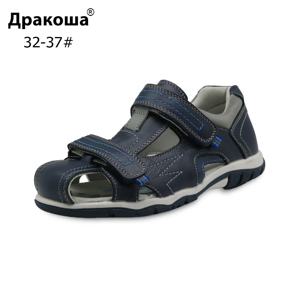Apakowa New Summer Boys Sandals Big Kids Orthopedic Closed Toe Children