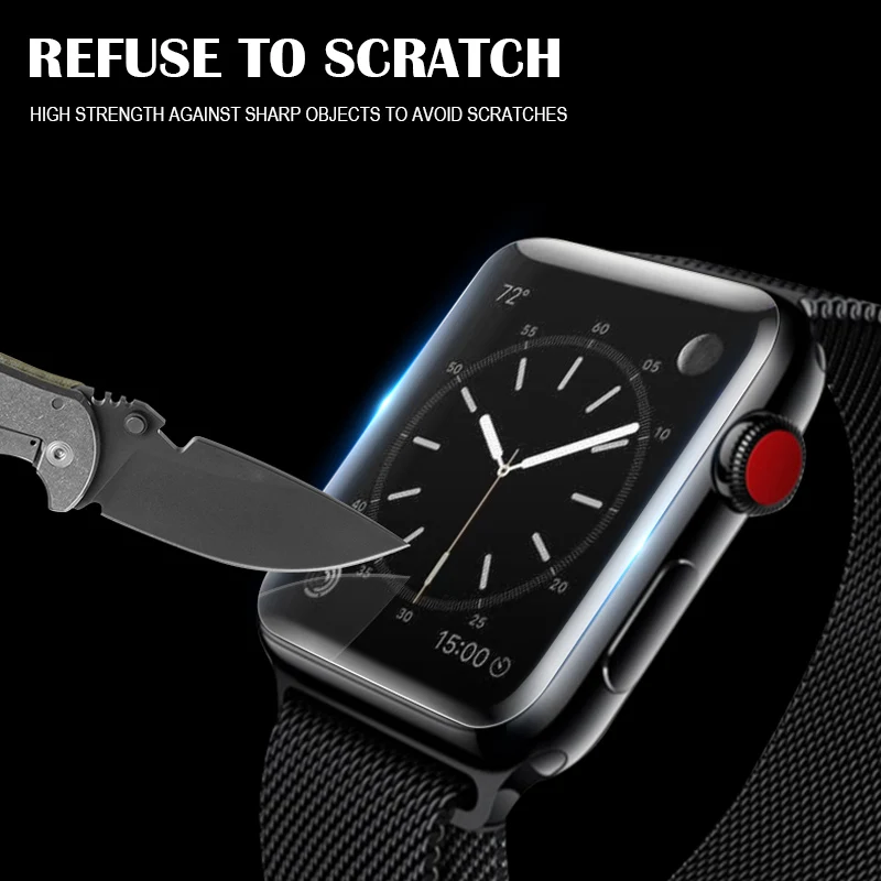 Гидрогелевая пленка для Apple Watch Series 4 40 мм 44 мягкая защитная с полным покрытием
