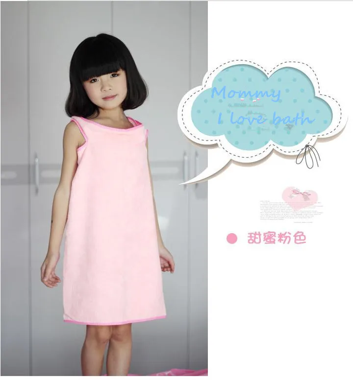Microfiber Children Girls Beach Towel Soft Magic Bath Bathrobes skirt | Дом и сад
