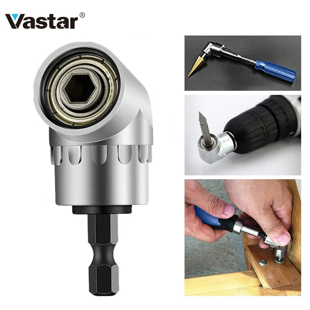 

Vastar Universal 105 Angle Socket Holder Adapter Screwdriver Set Adjustable Power Tools Screw Driver Tool 1/4'' Hex Drill Bit