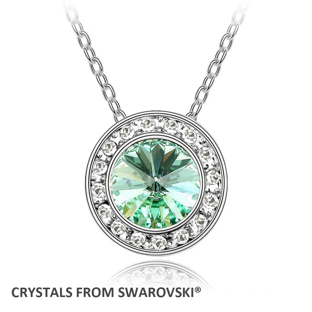 2016 de noël mère de cadeau du jour! Hot angélique collier pendentif rond avec cristaux de Swarovski gros 2016 de noël mère de cadeau du jour! Hot angélique collier pendentif rond avec cristaux de Swarovski gros