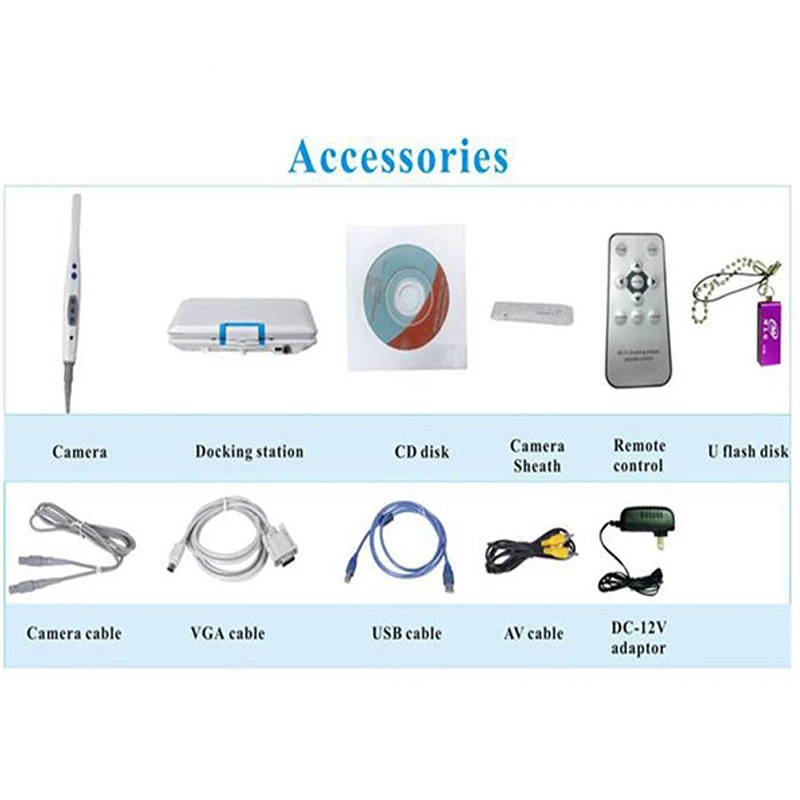 Portable LED Intraoral Intra Oral Camera WIFI Endoscope 12.1 inch LCD TDOUBEAUTY-968