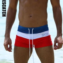 Escatch Горячие Купальники Мужская дышащая мужская одежда для купания плавки боксеры трусы Sunga купальные костюмы Maillot De Bain пляжные шорты