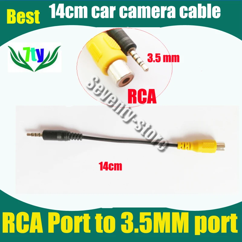 

car parking camera cable for car camera video adapt (RCA connnector to 3.5mm earphone jack connector for camera video input )