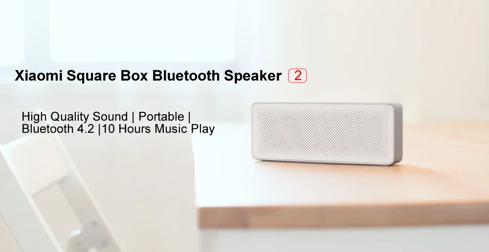 Xiaomi Mi Bluetooth динамик квадратная коробка 2 стерео портативный Bluetooth 4,2 высокое качество звука 10h воспроизведение музыки AUX