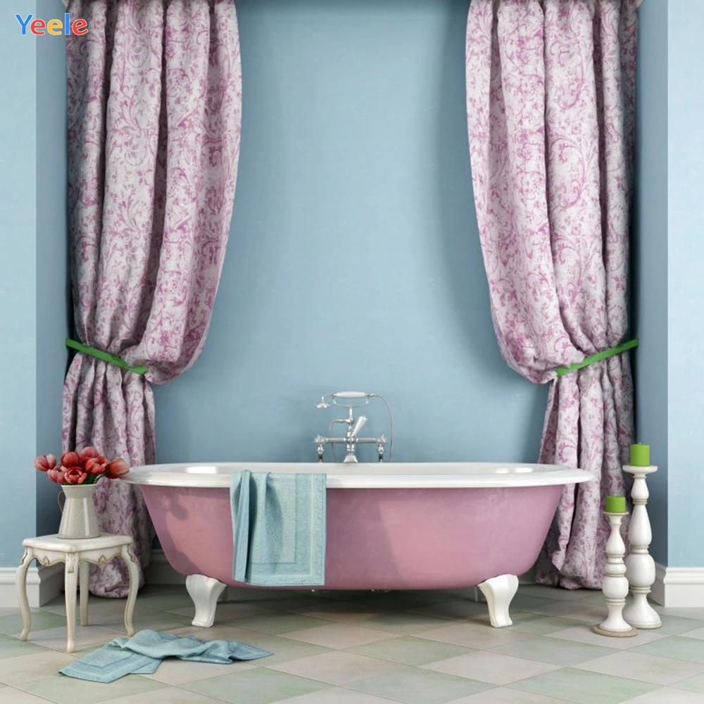 Yeele Bathroom Bathtub Curtain Interior Photography Backgrounds Personalized Photographic Backdrops Photocall For Photo Studio Yeele Bathroom Bathtub Curtain Interior Photography Backgrounds Personalized Photographic Backdrops Photocall For Photo Studio