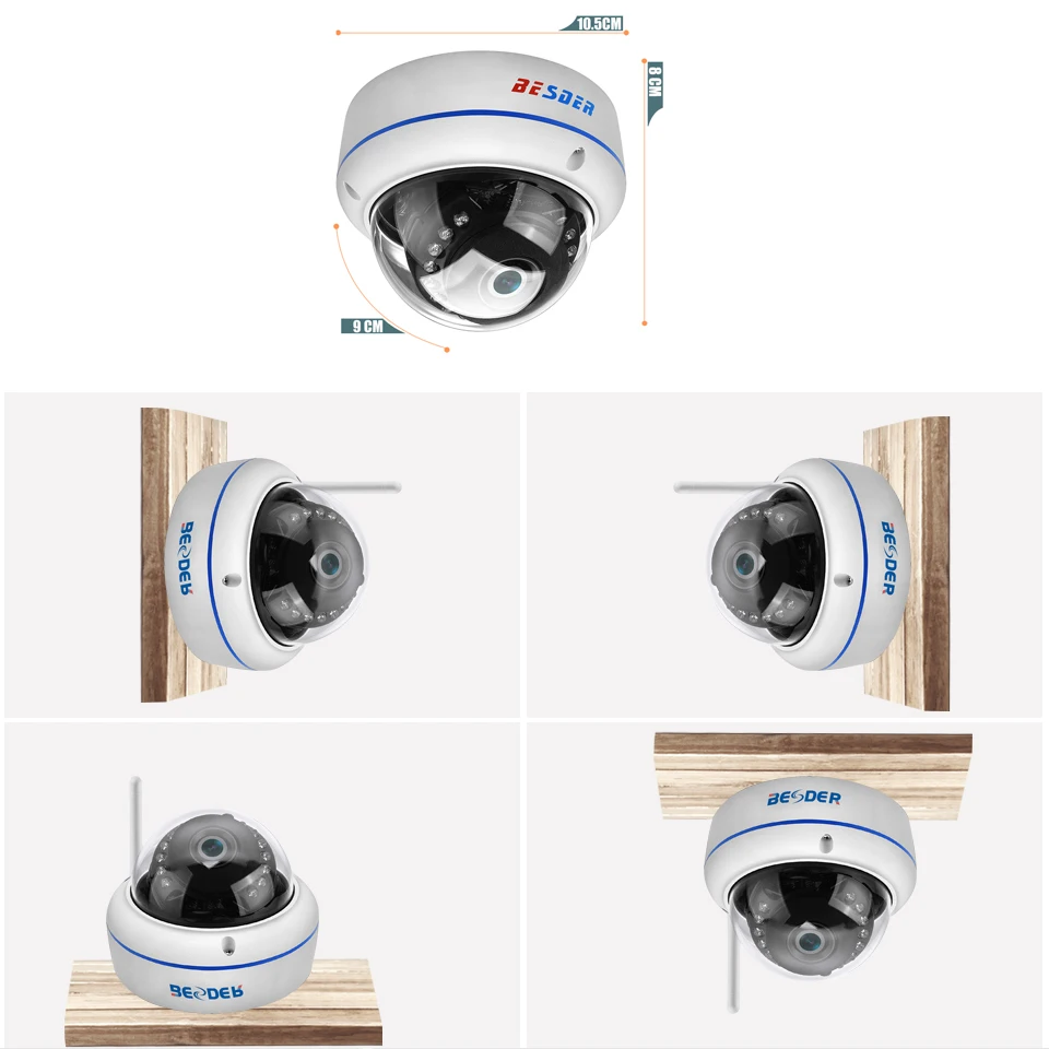 BESDER 8CH полный 1080 P WI-FI CCTV Системы 4 Открытый Bullect Камера и 4 Крытый купольная Камера 1080 P P2P plug and Play Беспроводной NVR комплект