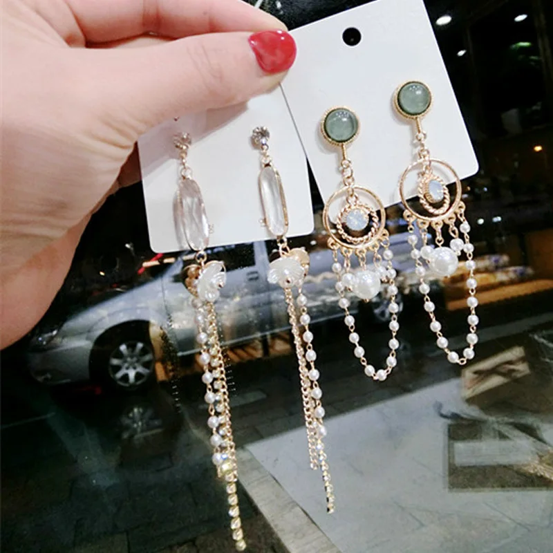 Liffly Fashion Jewelry Long Tassel Stud Earring Birthday Anniversary Party Gifts Italy Classic Personality Design Earings | Украшения и