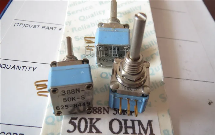 [CK] кларо США 338N-50K-S625-8449 одиночный долговечный потенциометр длина ручки 19 мм 19*3