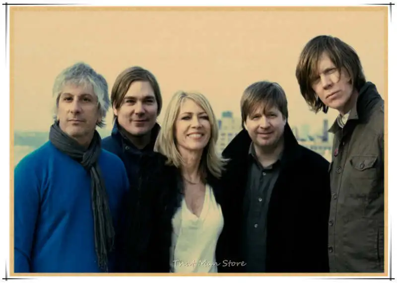 Рок Группа Sonic Youth постер ретро ностальгия крафт бумага декоративная роспись