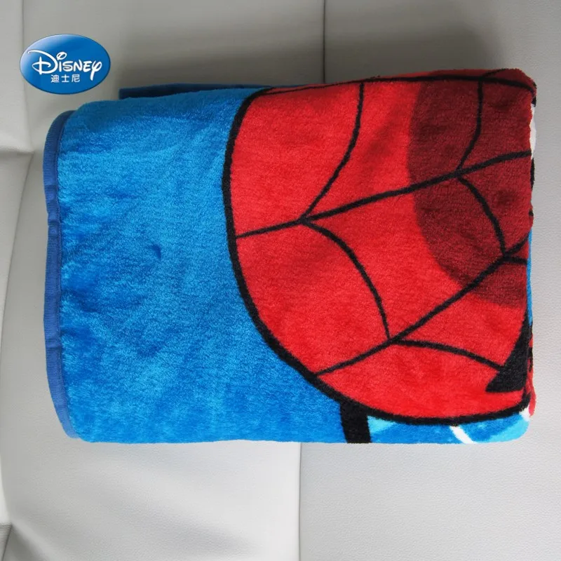 Одеяло с героями мультфильмов Дисней, красный Человек-паук, Мстители, Бэтмен, герои, коралловый флис, одеяло для мальчиков, детская кроватка, 100X140 см, детский подарок