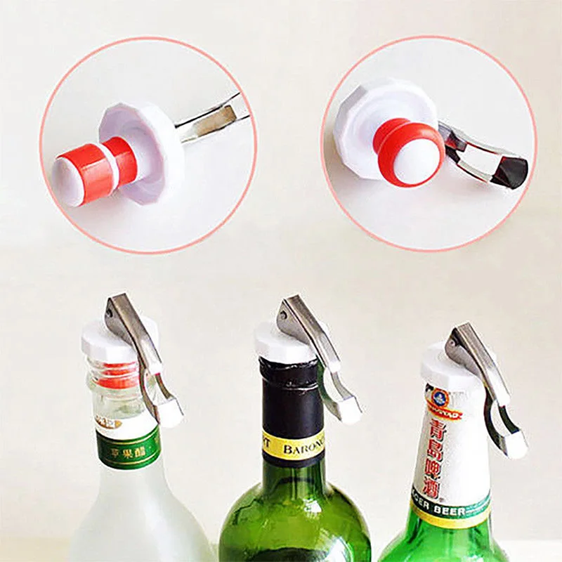 

Kitchen Tools Accessories Stainless Steel Wine Bottle Stopper Plug Sparkling Champagne Sealer Cap Opener