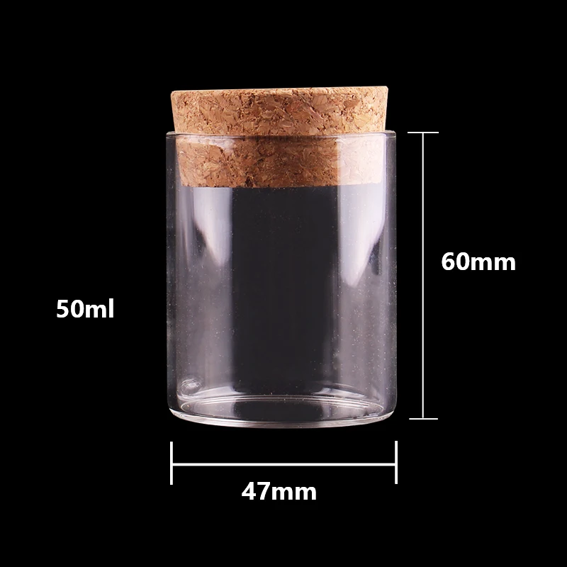 10 шт. Пробирка для бутылок 50 мл 120 мл|glass jar with|bottle with stopperglass jars containers |