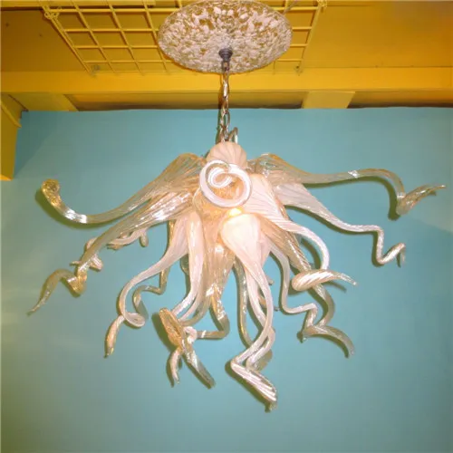 

Small Size Simple Designed Pure White Glass Chandelier,LR1115