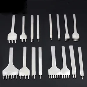 Кожаная сумка, 1 шт. отверстие пробивает 3/4/5/6 мм 1/2/4/6 зубец кожаное ремесло набор бытовых швейных пробивка отверстий для шнуровки для сшивания удар - изображение