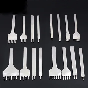 

Handmade Leather Tool 1 Pcs Hole Punches 3/4/5/6mm 1/2/4/6 Prong Leather Craft Tools Home Sewing Punching Lacing Stitching Punch