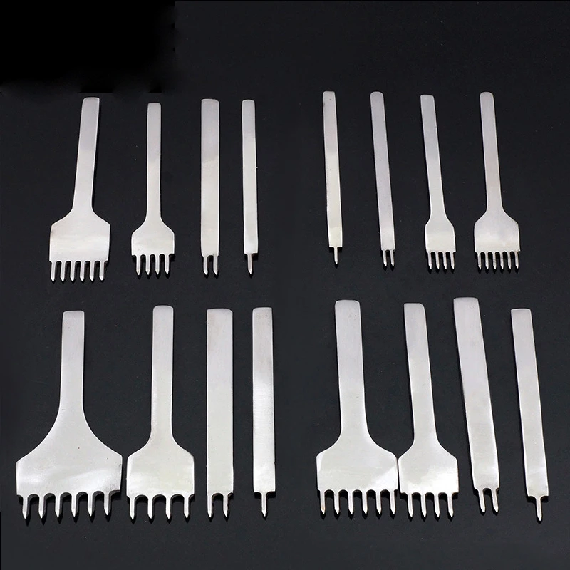 New 1+2+4+6 Prong Stitching Punch Tool 3/4/5/6mm Leather Tools Hole Punches New 1+2+4+6 Prong Stitching Punch Tool 3/4/5/6mm Leather Tools Hole Punches