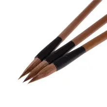 3 шт./компл. 220 мм Китайская каллиграфия кисти ручка шерсть и шерсть ласки кисть для письма подходит для студентов школы
