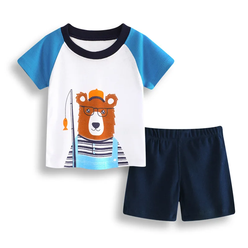 Baby Boy Sport Suit Set Summer Children Boys Girls Clothes Casual Brand