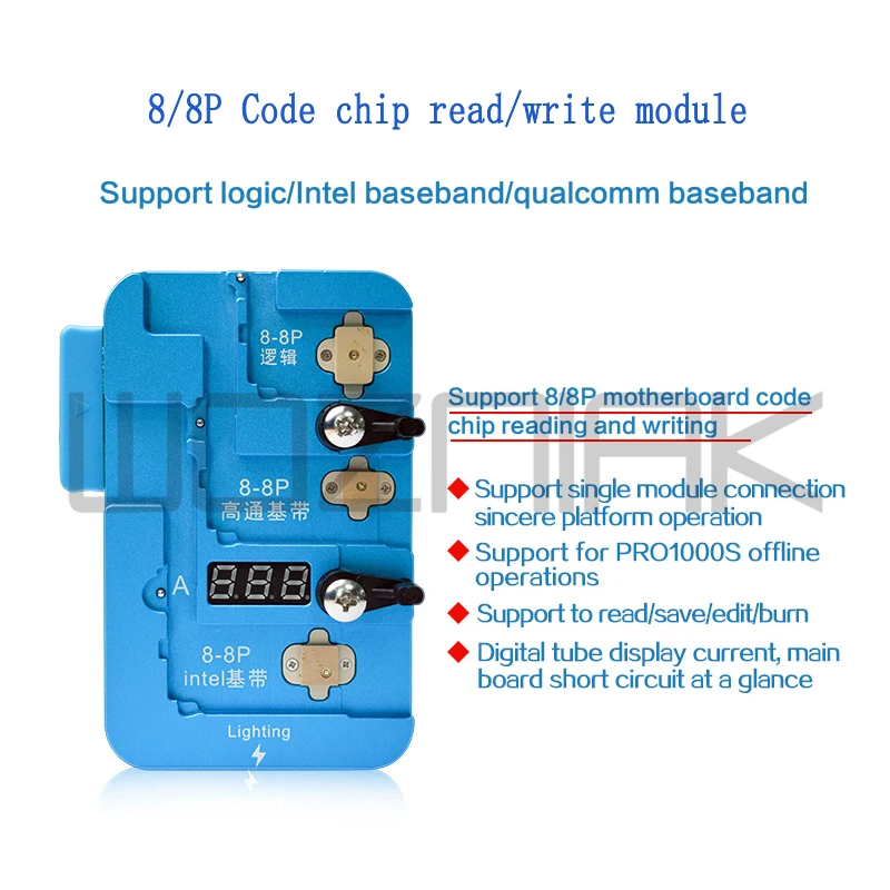 JC PRO1000S логическая лента EEPROM IC чип программист EEPROM IC чтение записи Ремонт для iPhone X XS Max XR 7 8 8P iPad 23456