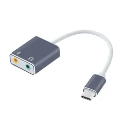 USB3.1 Тип-C аудио кабель адаптер Тип C до 3,5 мм разъем для наушников и микрофона USB C сплиттер для HUAWEI Matebook Xiaomi