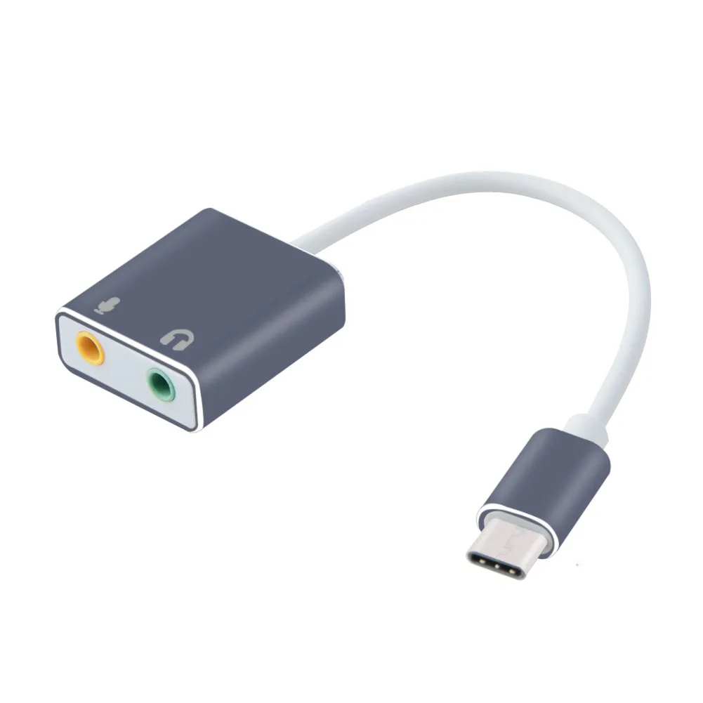 USB 3.1 Type C аудио кабель адаптер с разъемом типа на 3 5 мм для наушников и