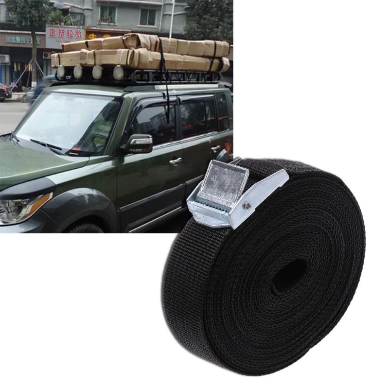Wearproof Luggage Tied Rope Durable Nylon Cord Strap with Buckle for Motorcycle Bicycle Cargo Rack H8WE