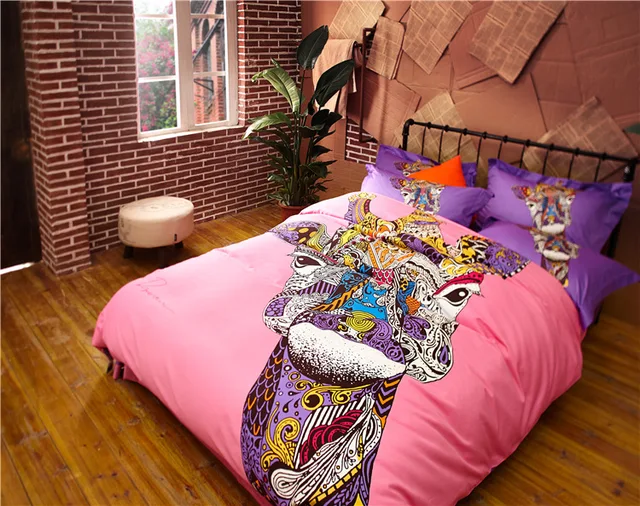 luxury horse unicorn bedding set 100% cotton cat deer camel kids luxury horse unicorn bedding set 100% cotton cat deer camel kids