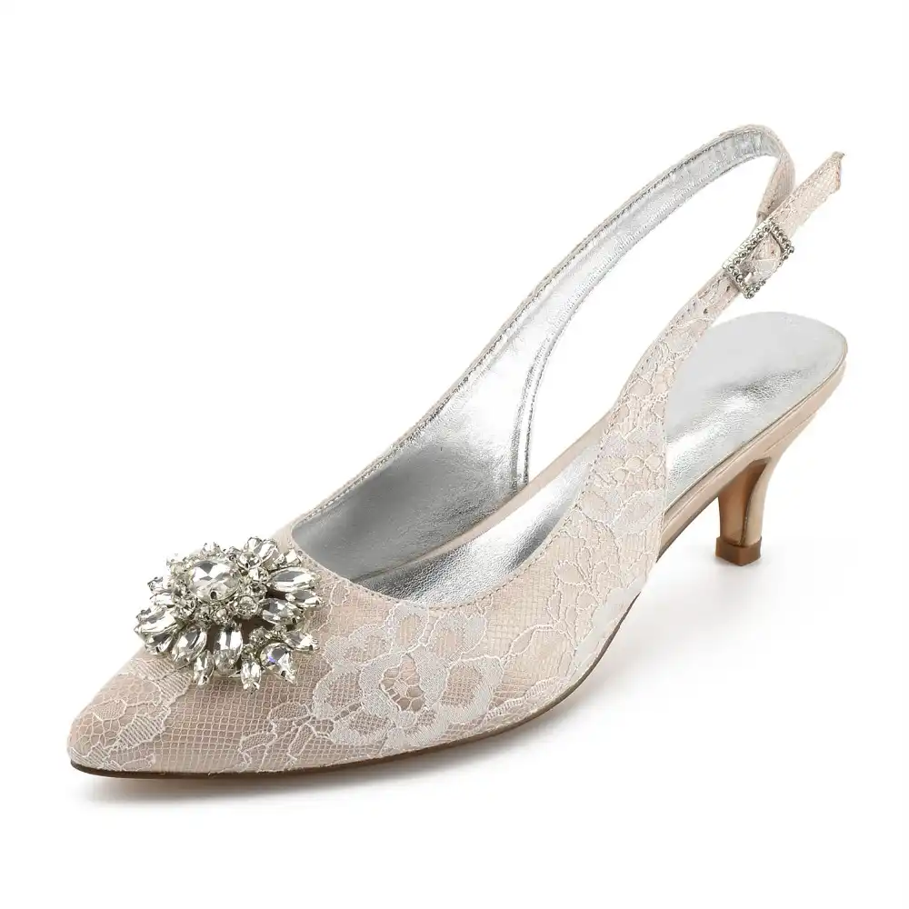 lace evening shoes