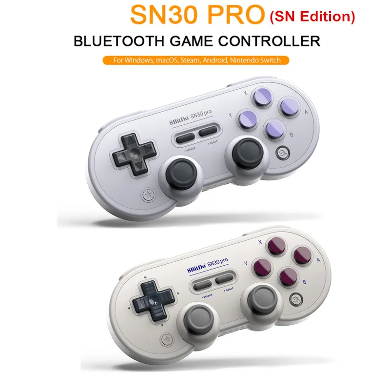 

New 8Bitdo SN30 Pro Gamepad Controller for Windows Android macOS Switch Steam GB SN Version