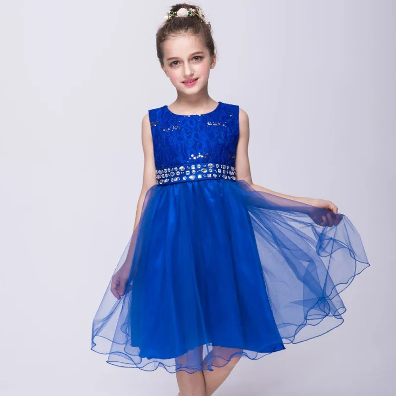 

Summer Girls Dresses Pageant Wedding Bridal Lace Tutu Dress Children Toddler Bridesmaid Clothes