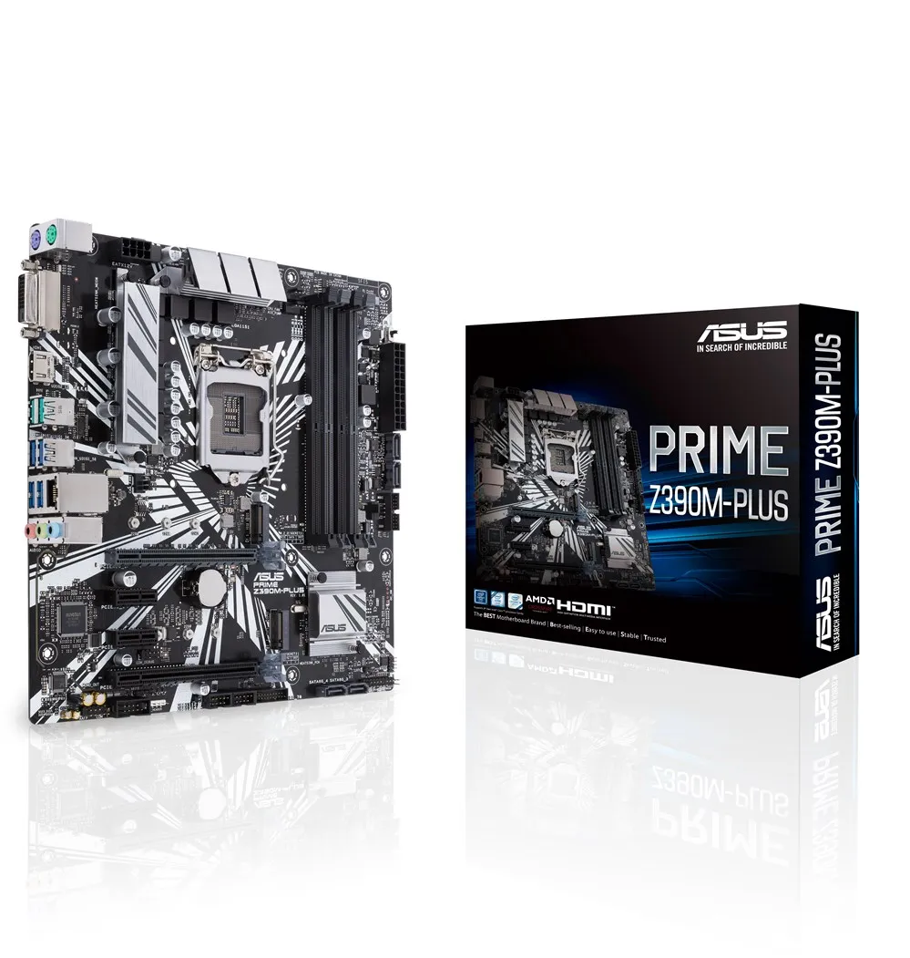 Премьер Z390M-PLUS S1151V2 Z390 MATX SND + GLN U3.1 M2 SATA6 DDR4 в | Компьютеры и офис