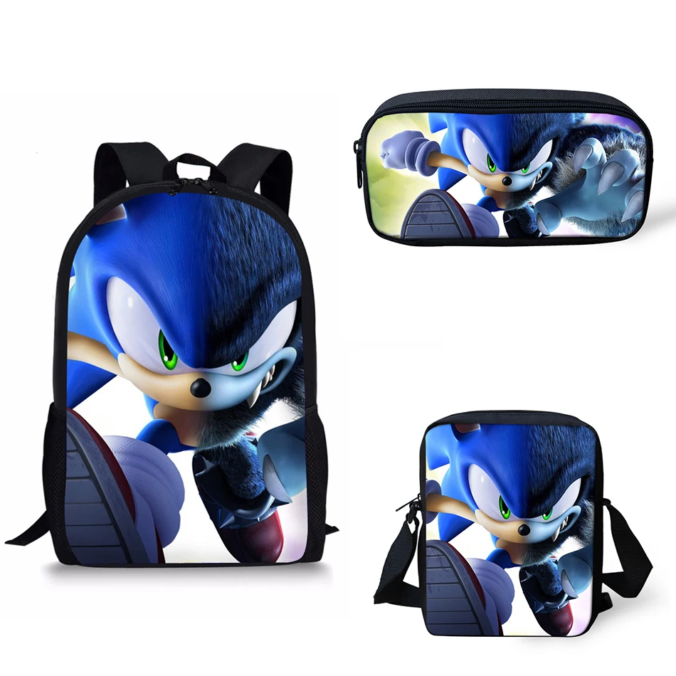 Индивидуальные школьные ранцы sonic школьный рюкзак для девочек и мальчиков