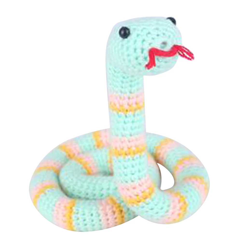 Cartoon Snake Crochet Doll Kit for Adults Learn to Knitting Stuffed Toy