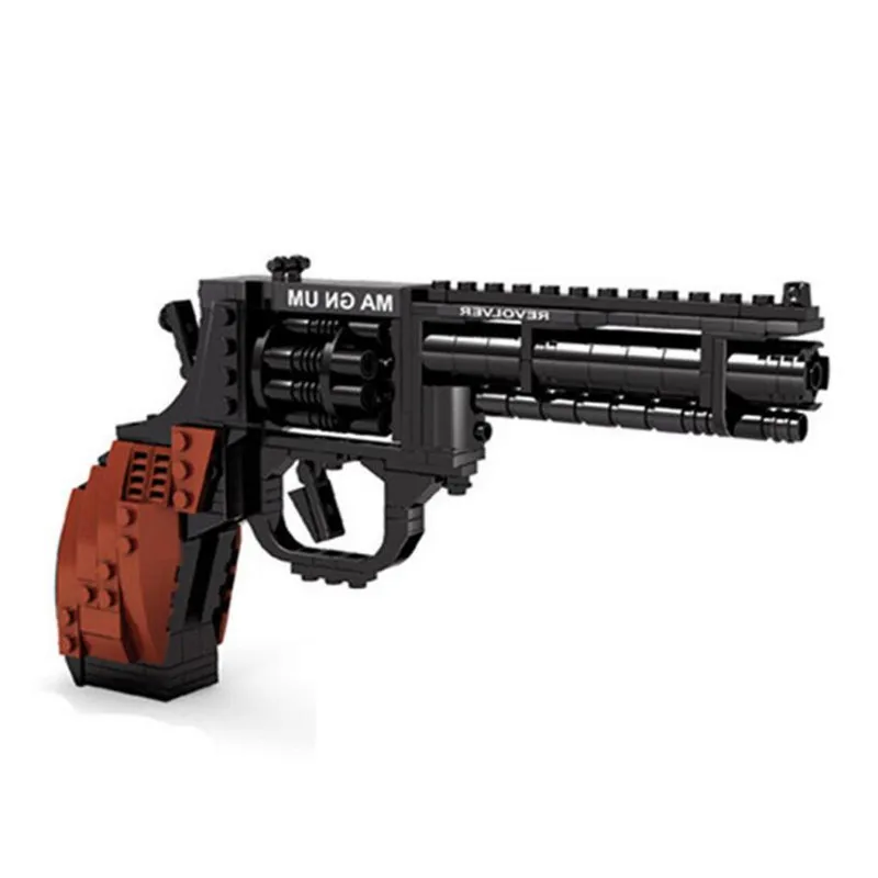 300pcs Top Gun Building Blocks Weapon Revolver Pistol Power Gun Enlighten Building Blocks Figures SWAT Building Block Toys