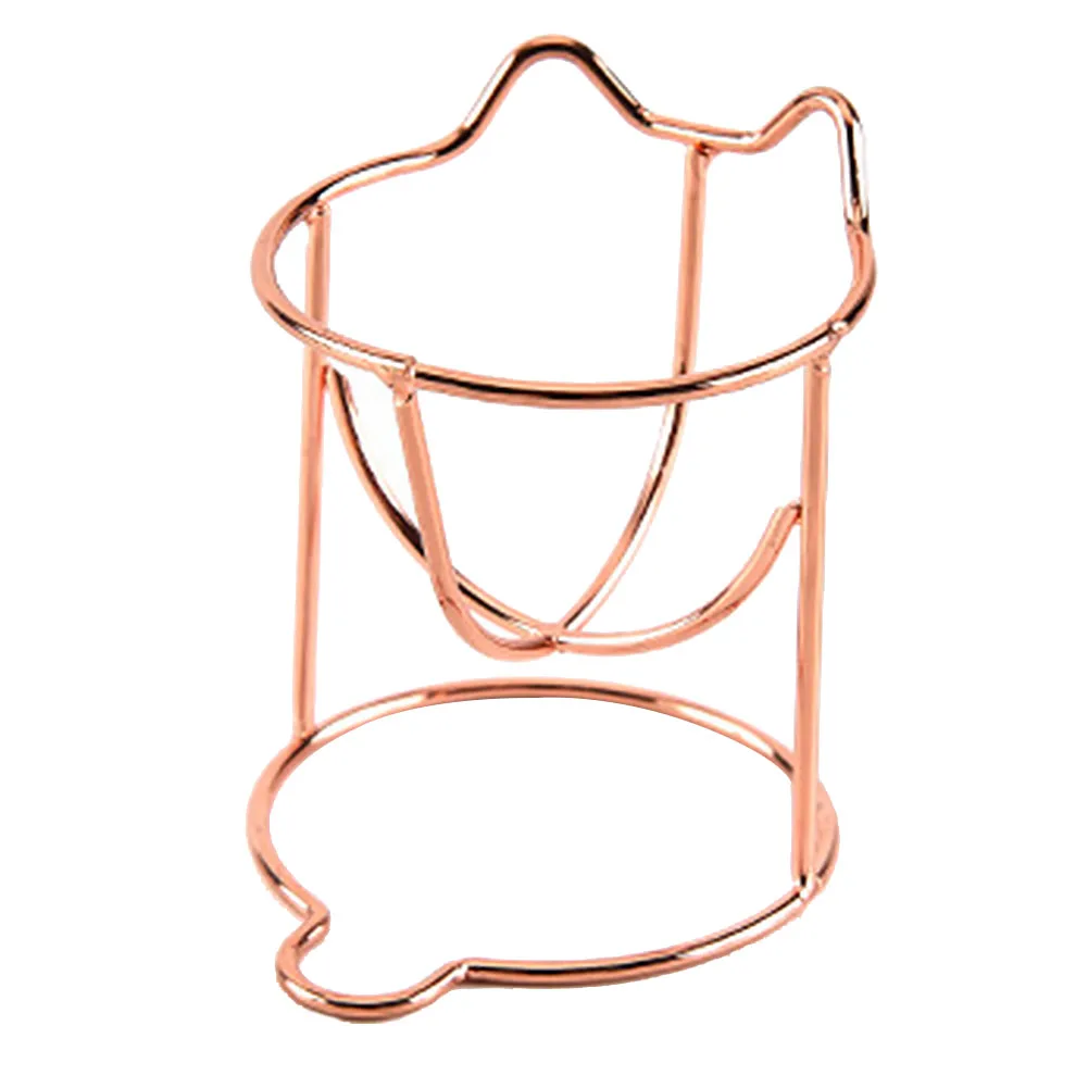 4 Types Rose Gold Beauty Tool Drying Holder Powder Puff Carbon Steel Cosmetic Face Makeup Sponge Rack Display |