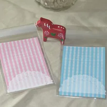 7x10+ 3 см Cookie Упаковка квадраты самоклеящиеся прозрачные пластиковые пакеты закуски выпечка пакет 100 шт./лот