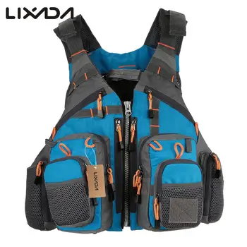 

Lixada Fishing Vest Life Safety Jacket Swimming Sailing Waistcoat Vest Floating Superior 209lb Bearing Colete Salva-Vidas