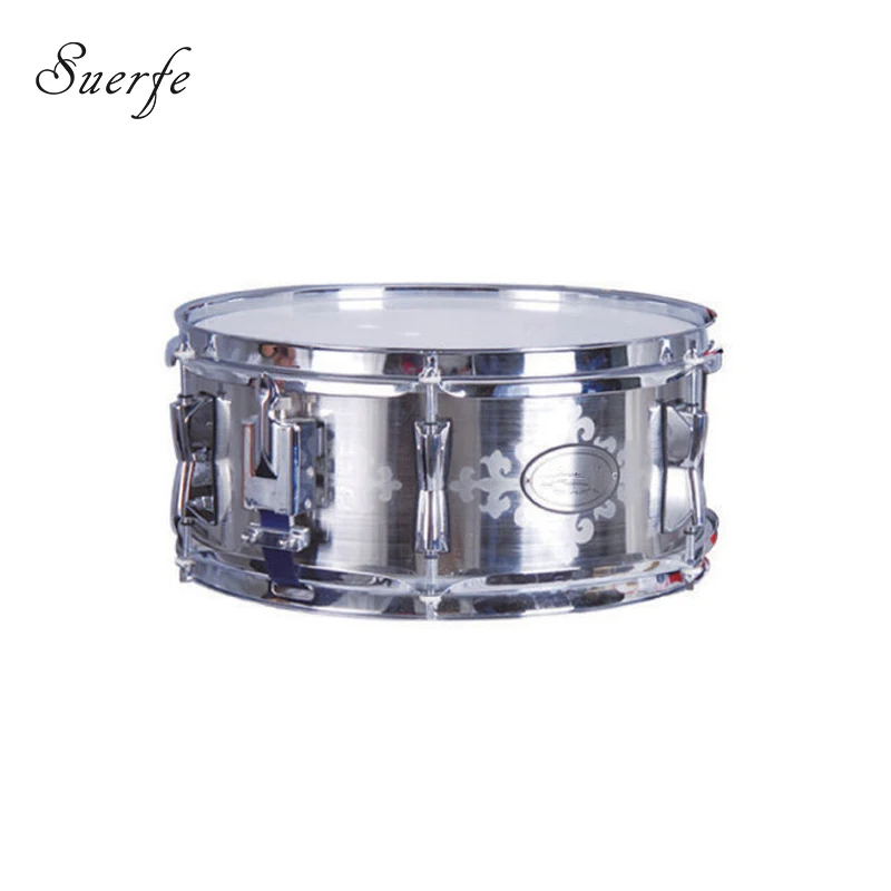 SUERTE 1"* 6,5" Snare барабан полиэстер барабанная головка из нержавеющей стали с выгравированным узором Instrumento Musicais professionais