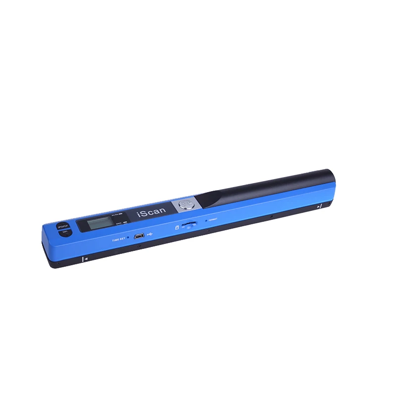 IScan Портативный креативный портативный сканер документов 900 dpi USB2.0 ЖК-дисплей Поддержка выбора формата JPG/PDF - Цвет: blue