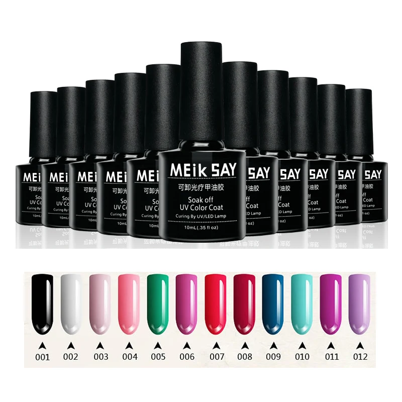 10ml 31 Colors MEI K SAY Nail Gel Polish Woman Gelpolish Soak Off Glue Polishes Long lasting