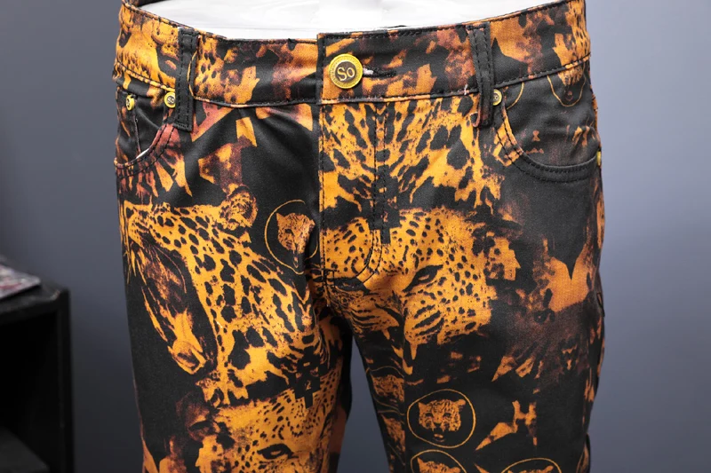 FAVOCENT 2019 новые осенние мужские обтягивающие брюки с принтом потертые уличные модные удобные обтягивающие байкерские джинсы на молнии