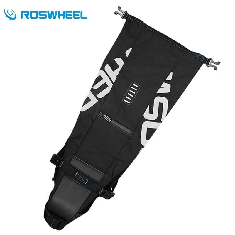 Cheap ROSWHEEL Bicycle Bags 10L Waterproof Bike Bag 8L Bicycle Accessories Bike Seatpost Panniers Cycling Mountain MTB Bike Saddle Bag 1