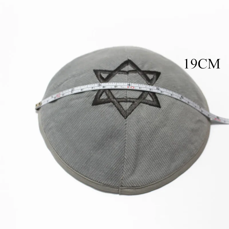 Однотонная бархатная еврейская Кепка Kippot высокого качества Skullies Beanies еврейская Кепка