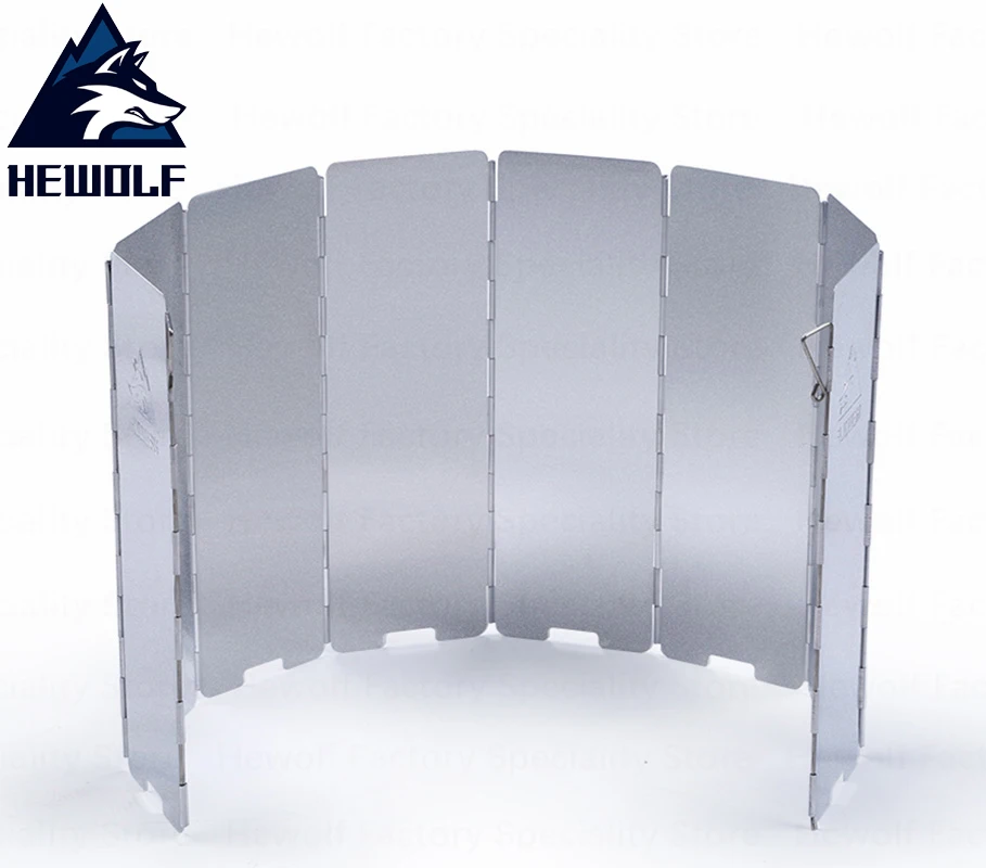 Hewolf Outdoor Camping Stove Windproof Shield Foldable Wind Shield