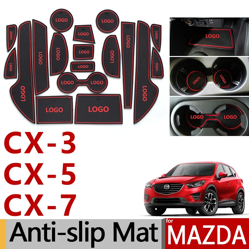 Противоскользящий резиновый коврик для затвора Mazda CX-3 CX-5 CX-7 CX3 CX5 CX7 CX 3 5 7 2014 2015 2016