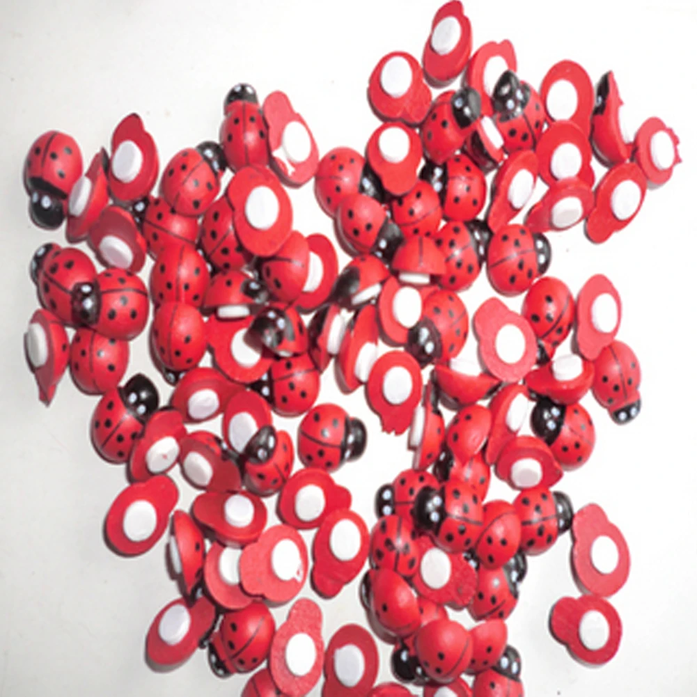 

Cute 100pcs 3D Ladybug Fridge Refrigerator Wall Stickers Party Bedroom Decor