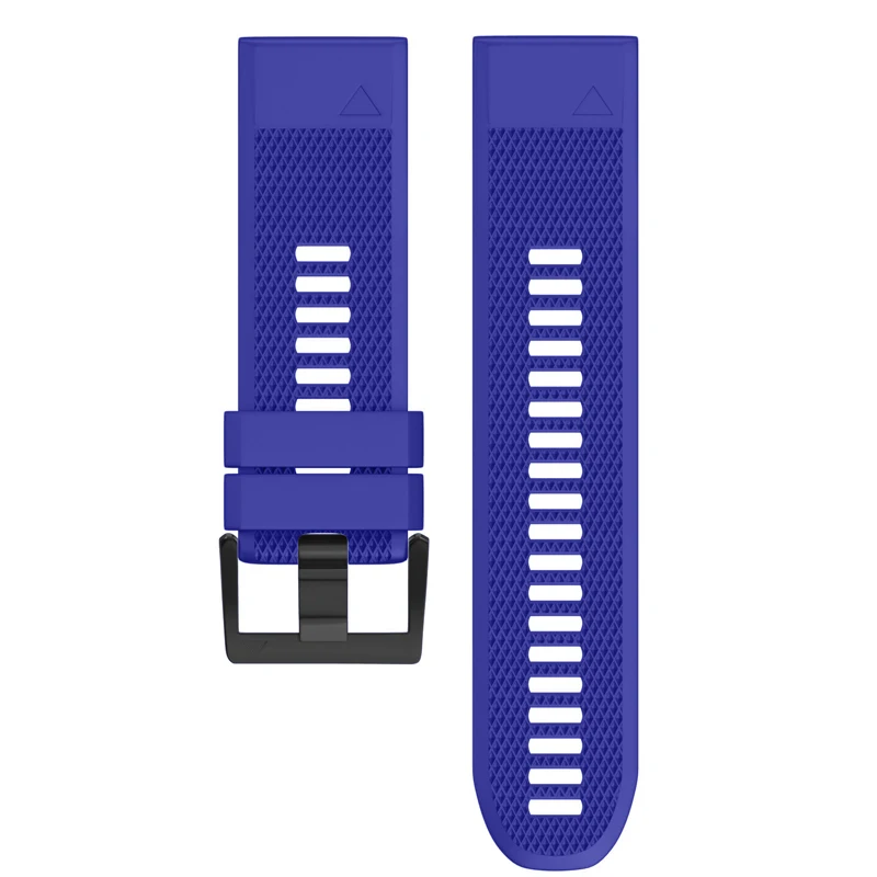 Лучшая цена, 26, 22, 20 мм, быстросъемный, легко прилегающий силиконовый ремешок для наручных часов Garmin Fenix 5, 5X, 5S, Fenix 3, Смарт-часы - Цвет: Lake Blue